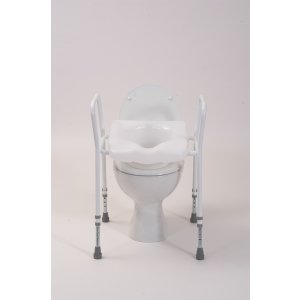 Raised toilet Seat with comfort seat